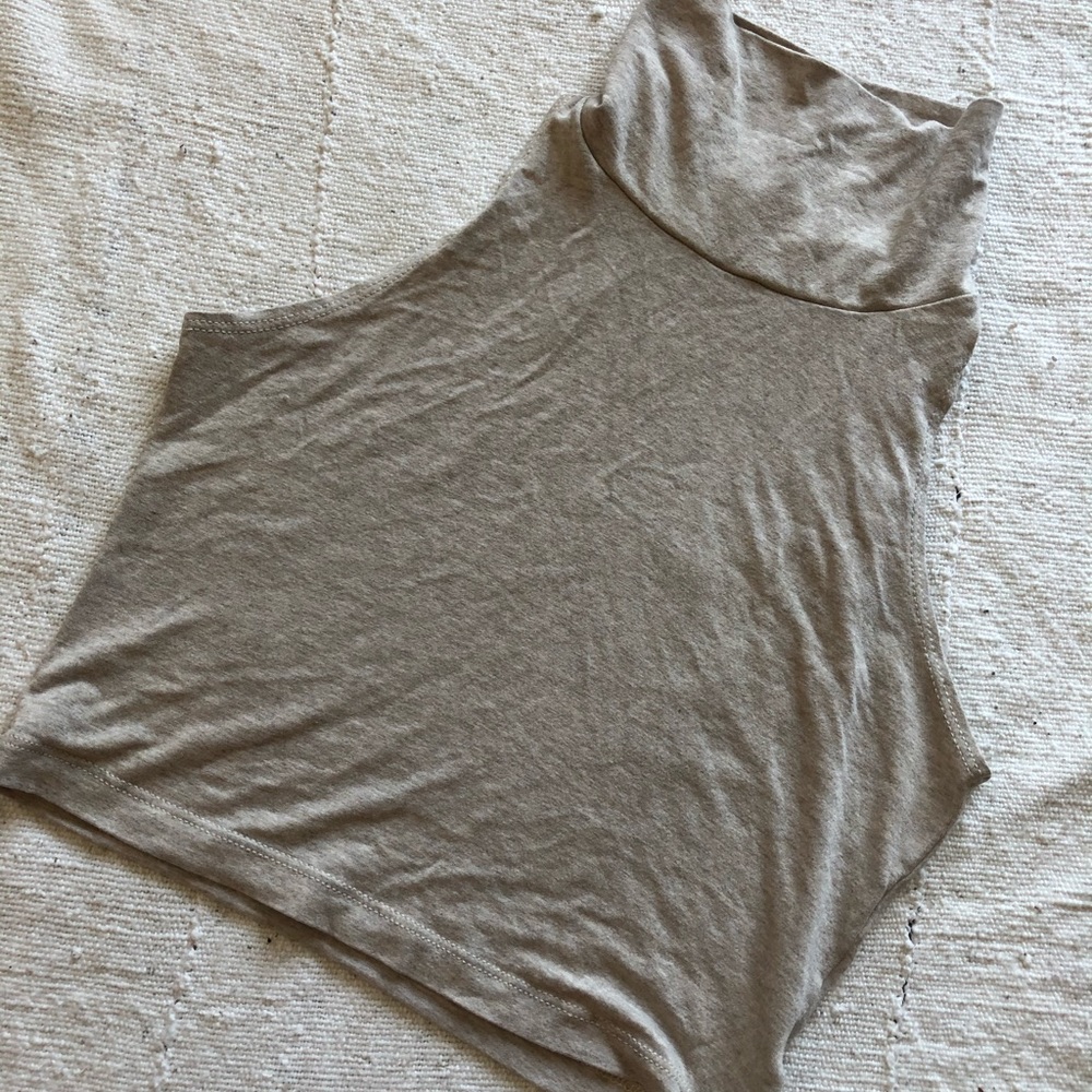 Mock Neck Crop Top